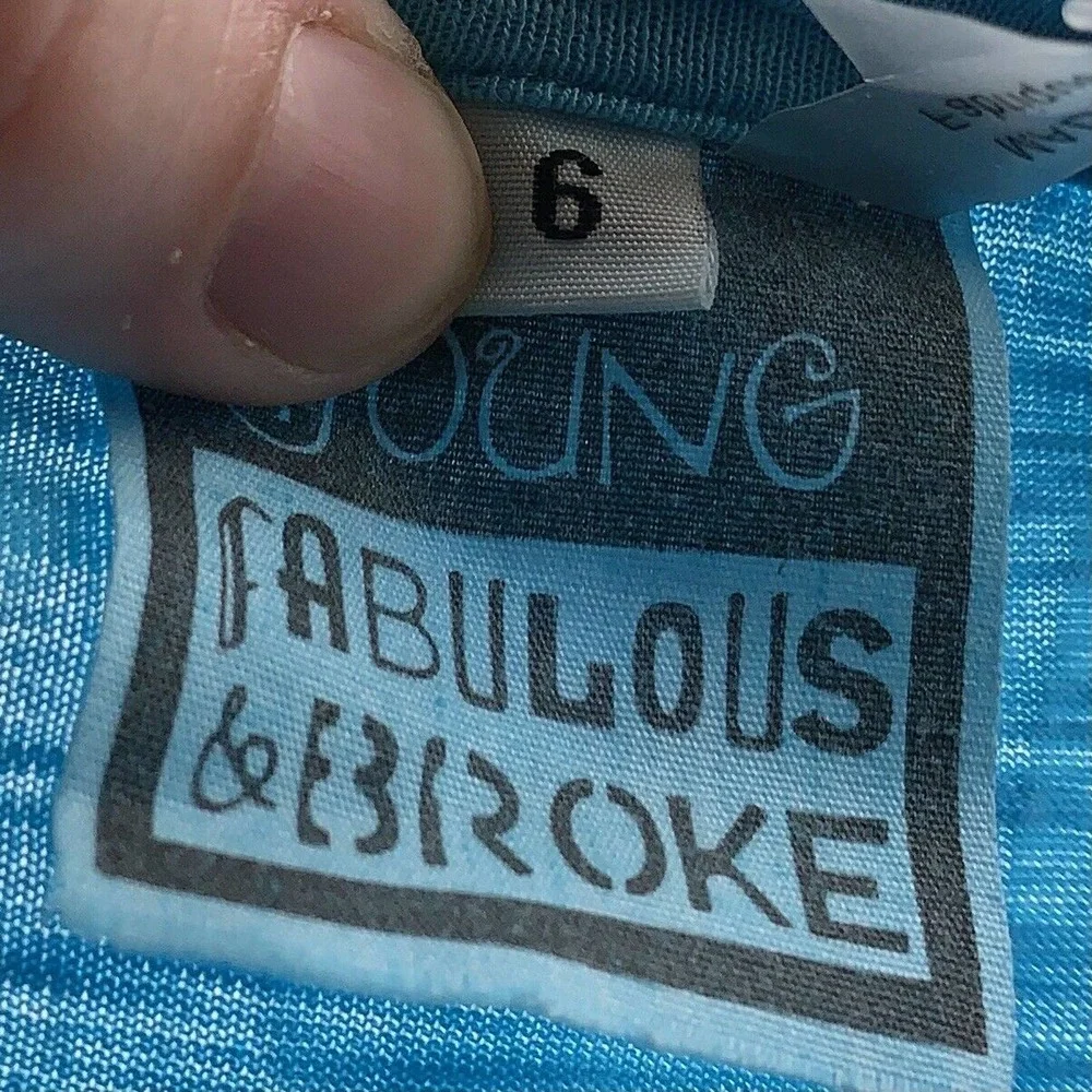 Mini YFB Blue Loose‎ Fit Tee Size 6 New